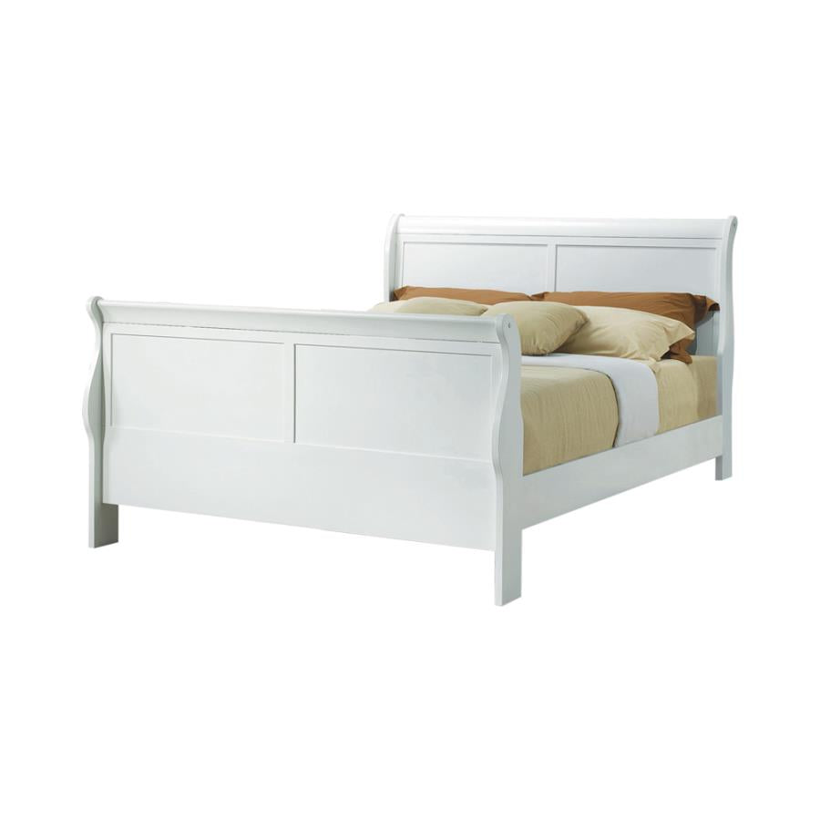 Louis Philippe White Full Bed