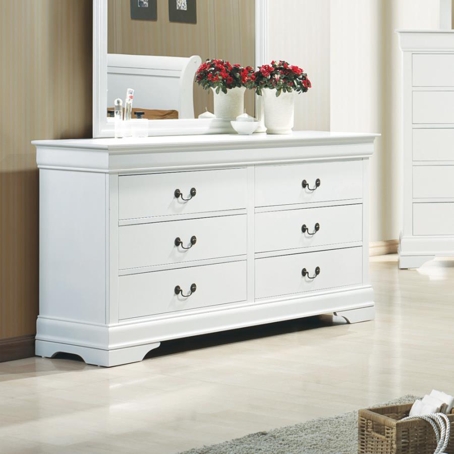 Louis Philippe White Dresser
