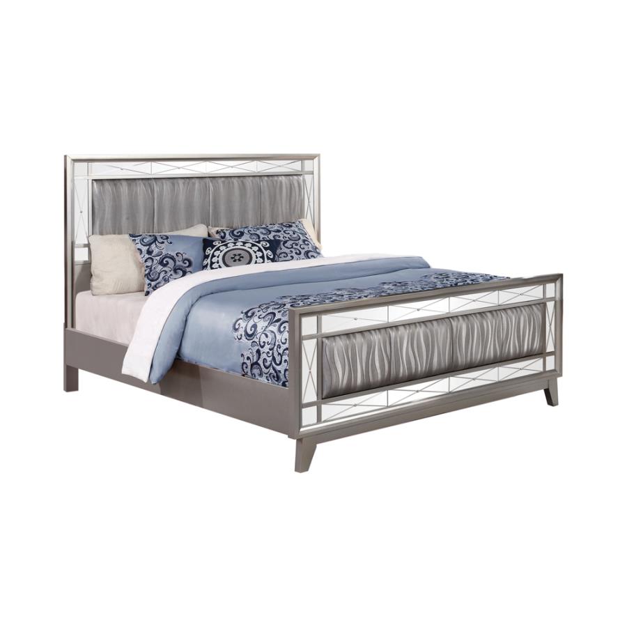 Leighton Silver Eastern King Bed