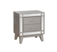 Leighton Silver Queen Bed 5 Pc Set