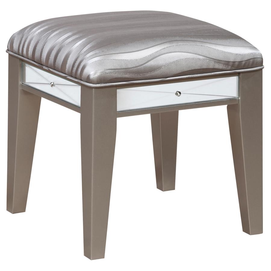 Leighton Silver Vanity Table & Stool