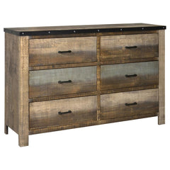 Sembene Brown Queen Bed 5 Pc Set