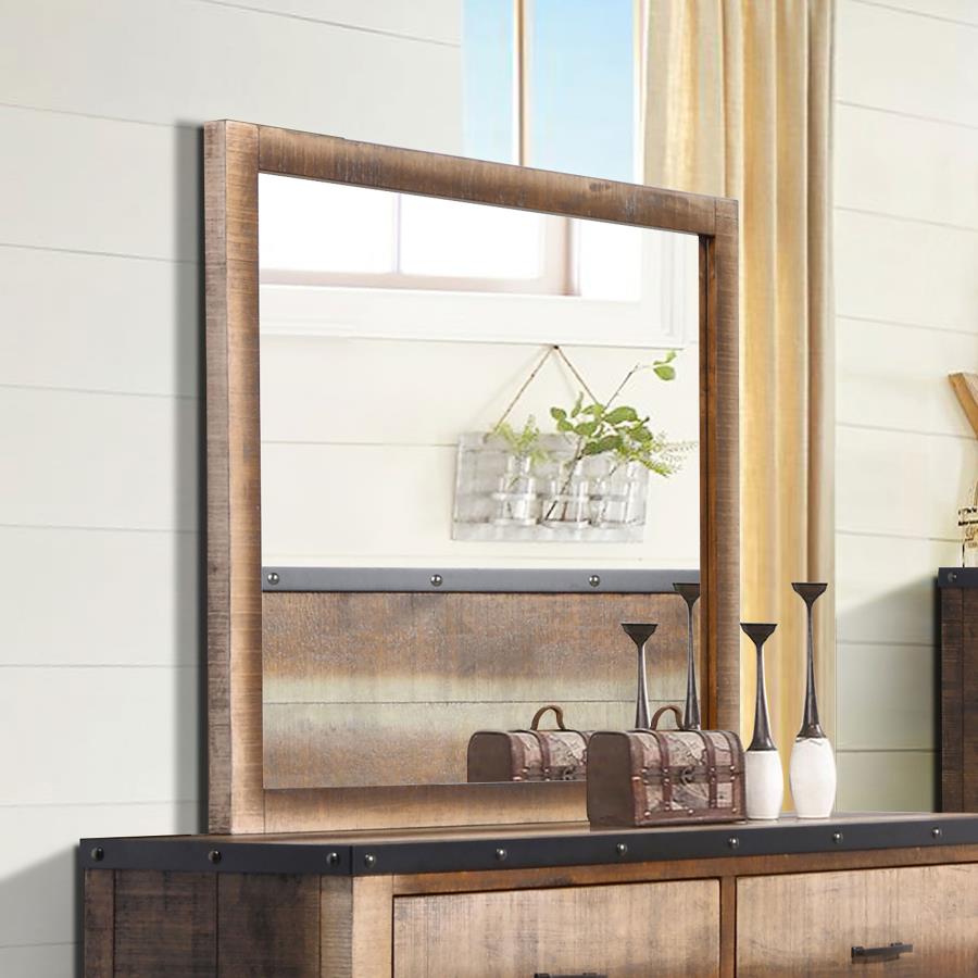 Sembene Brown Dresser Mirror