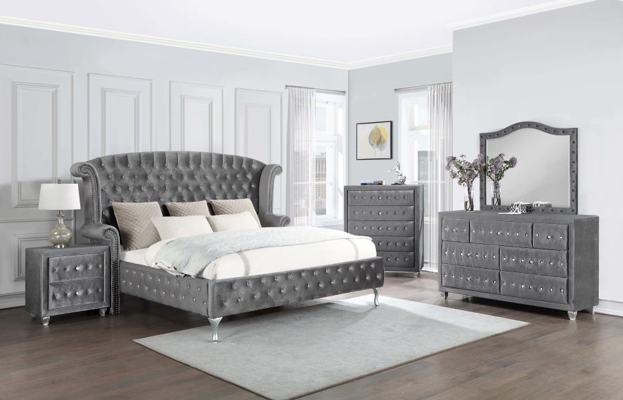Deanna Grey California King Bed