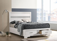 Miranda White Full Storage Bed
