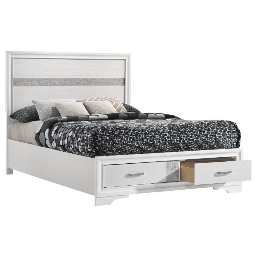 Miranda White Full Storage Bed