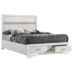 Miranda White Full Storage Bed