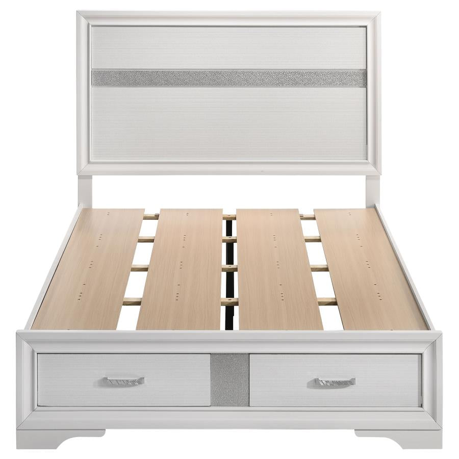 Miranda White Full Storage Bed