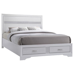 Miranda White Eastern King Bed 4 Pc Set