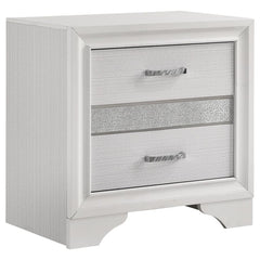 Miranda White Eastern King Bed 4 Pc Set