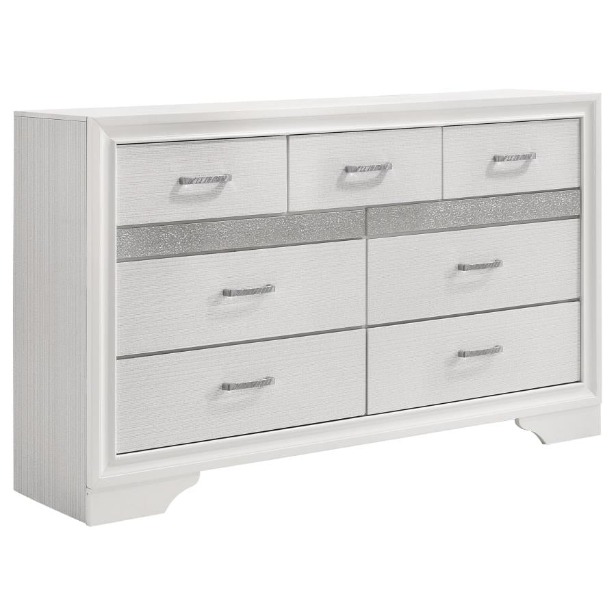 Miranda White Eastern King Bed 4 Pc Set