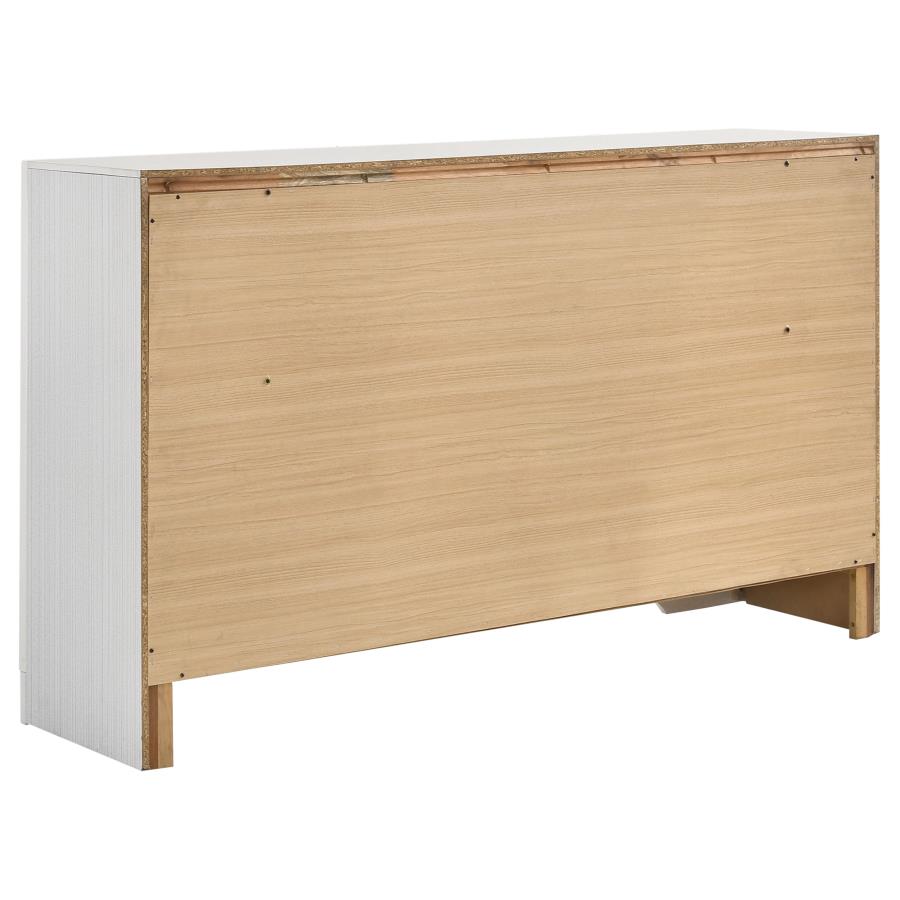 Miranda White Eastern King Bed 4 Pc Set