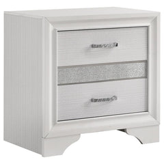 Miranda White Eastern King Bed 5 Pc Set