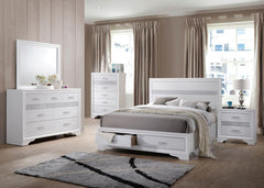 Miranda White California King Bed 5 Pc Set