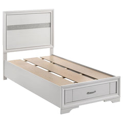 Miranda White Twin Storage Bed