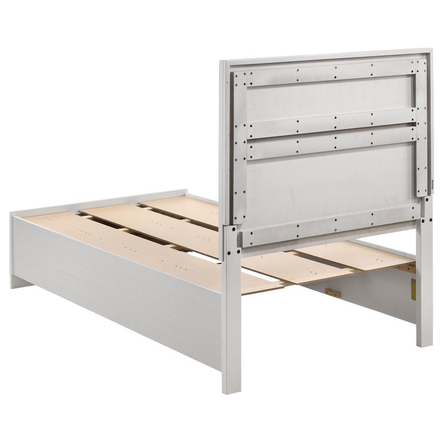 Miranda White Twin Storage Bed