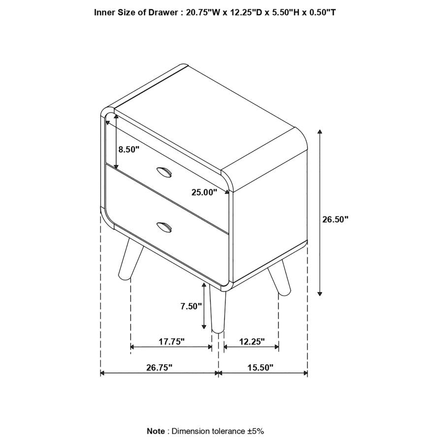 Robyn Brown Nightstand