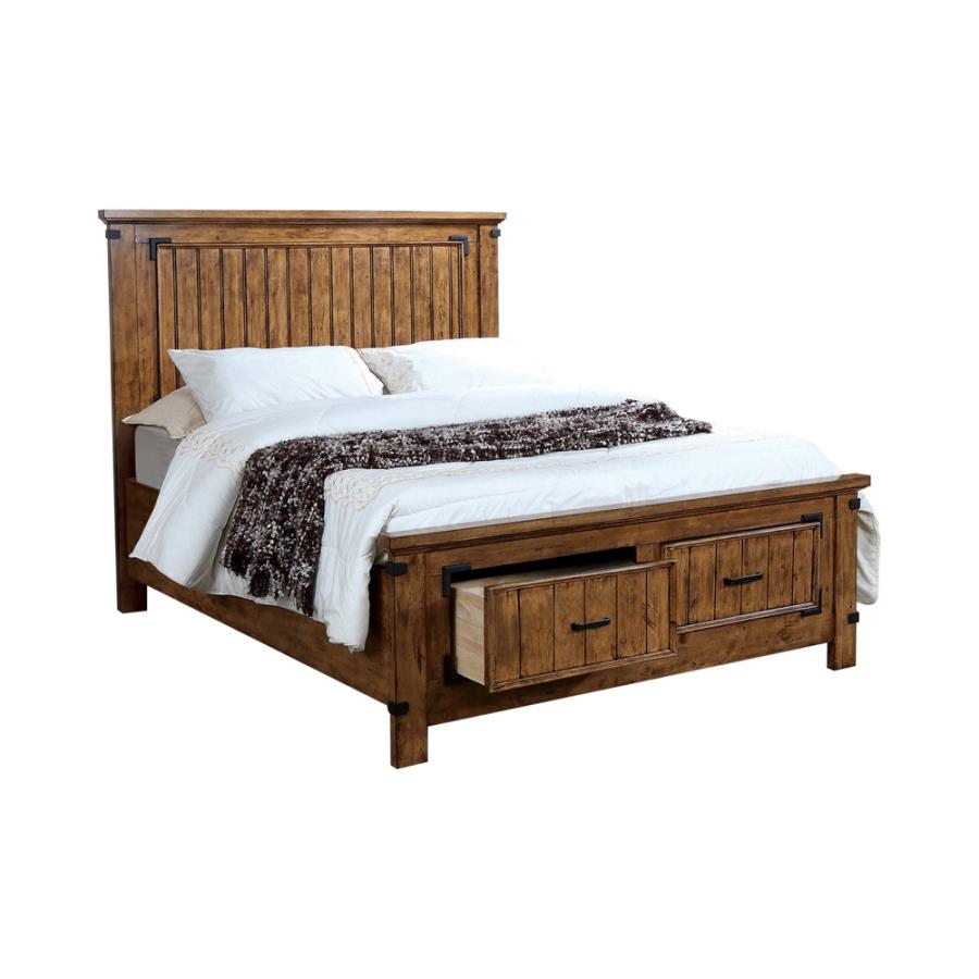 Brenner Brown Full Storage Bed