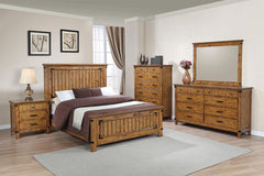 Brenner Brown California King Bed 5 Pc Set