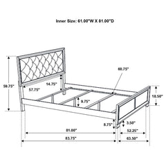 Beaumont Gold Queen Bed