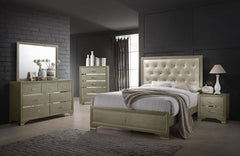 Beaumont Gold Queen Bed