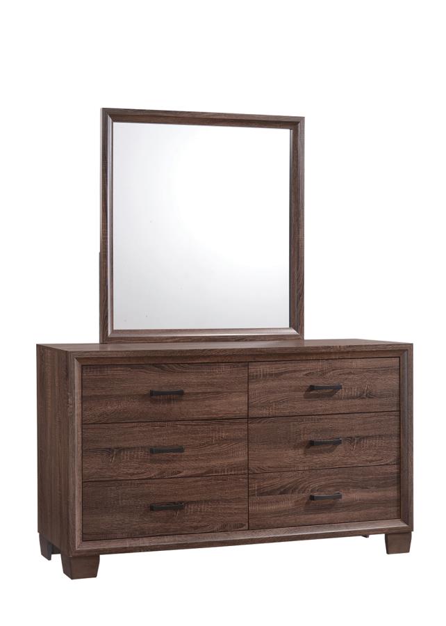 Brandon Brown Twin Bed 5 Pc Set