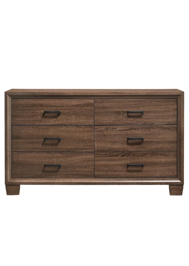 Brandon Brown Twin Bed 5 Pc Set