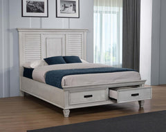 Franco Ivory California King Storage Bed