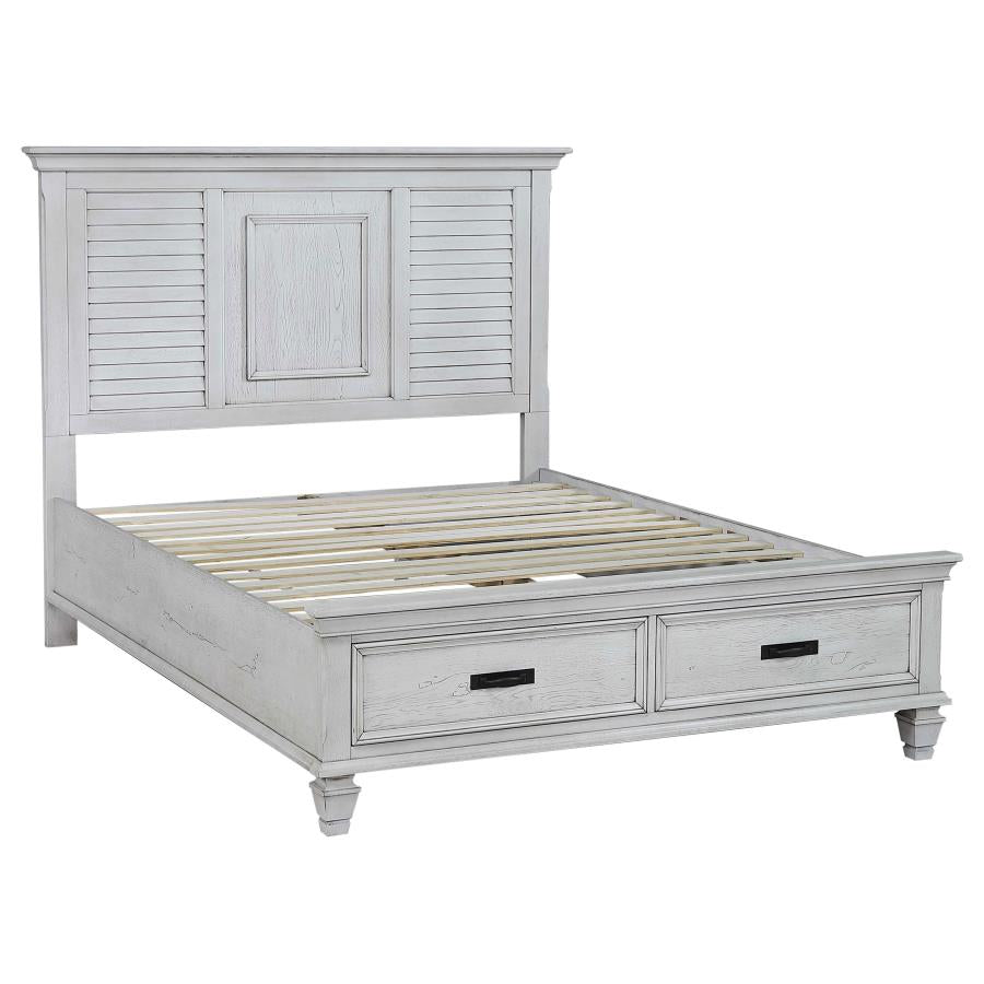 Franco Ivory California King Storage Bed