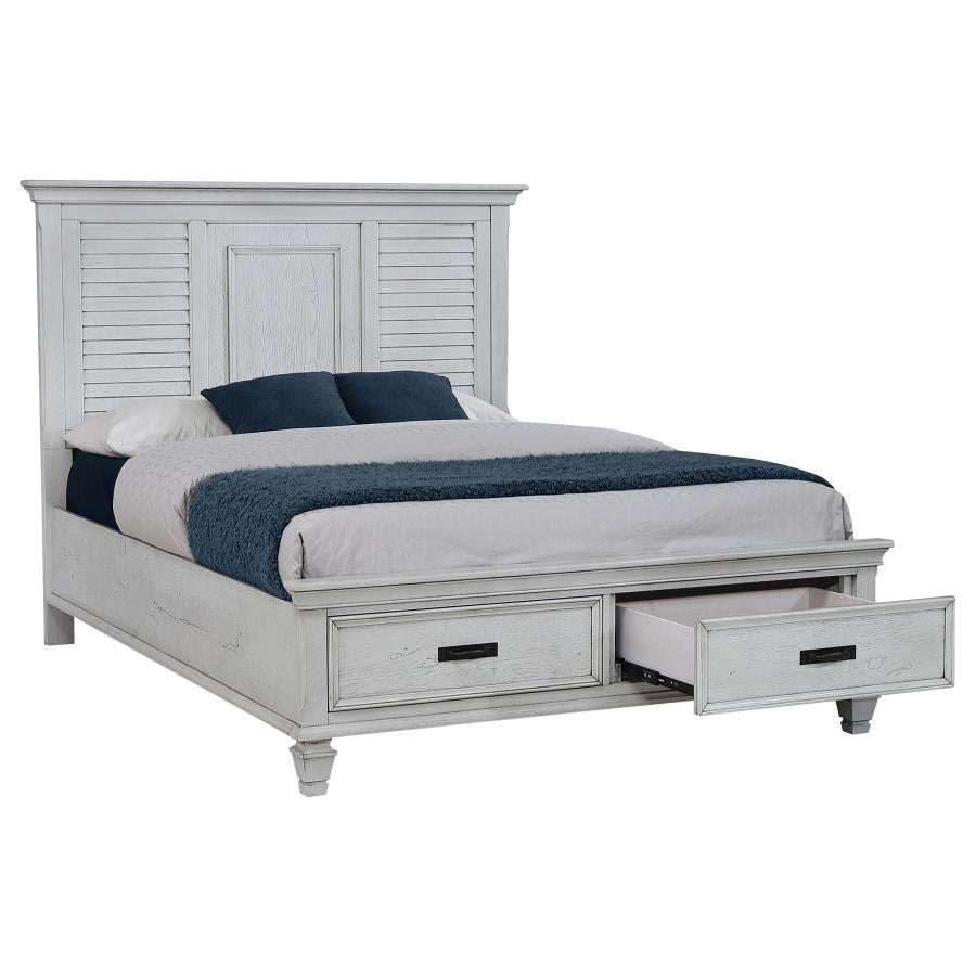 Franco Ivory California King Storage Bed