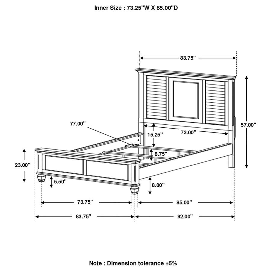 Franco Ivory California King Bed