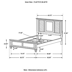 Franco Ivory California King Bed