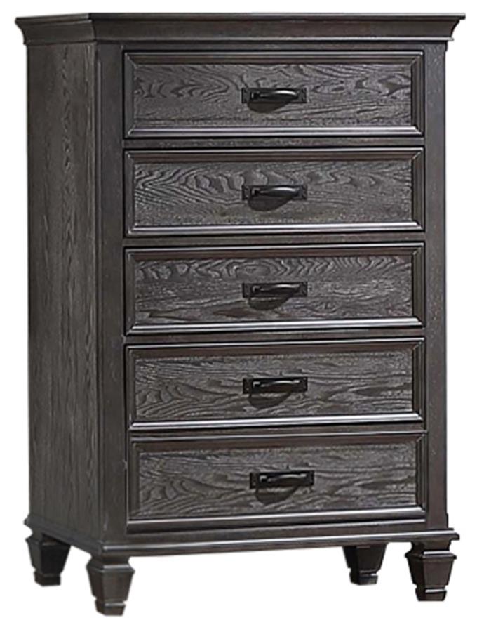 Franco Grey Queen Bed 5 Pc Set