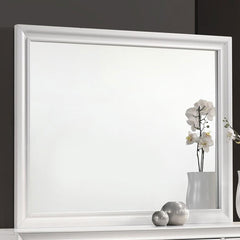 Barzini White Dresser Mirror