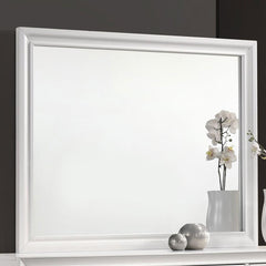Barzini White Dresser Mirror