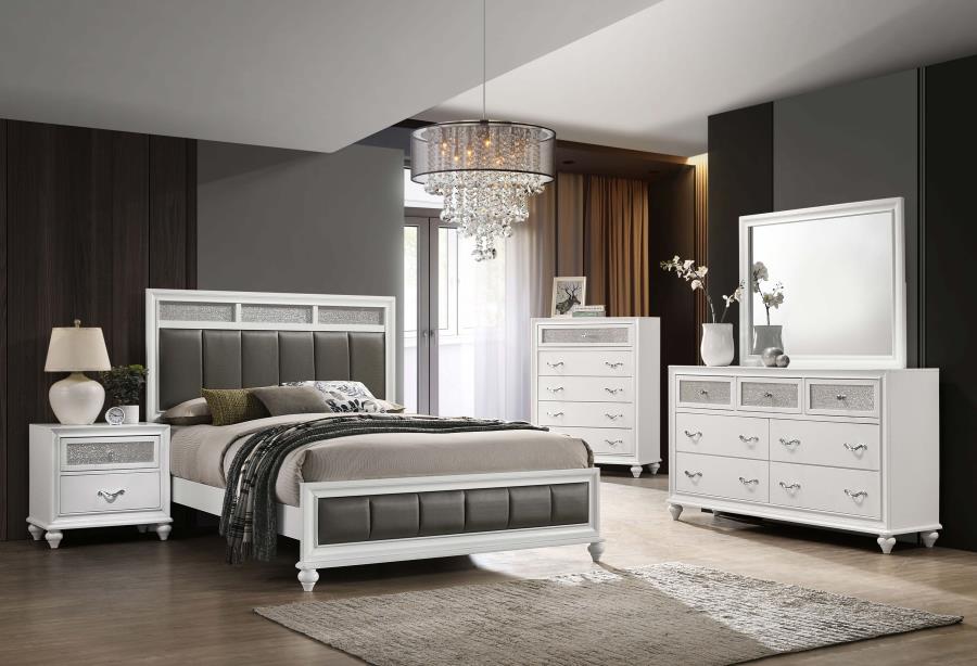Barzini White Dresser Mirror