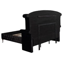 Deanna Black Eastern King Bed 5 Pc Set