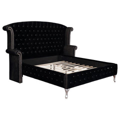 Deanna Black Queen Bed 5 Pc Set