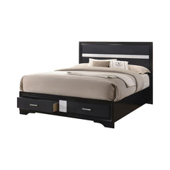Miranda Black California King Storage Bed
