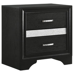 Miranda Black Queen Bed 5 Pc Set