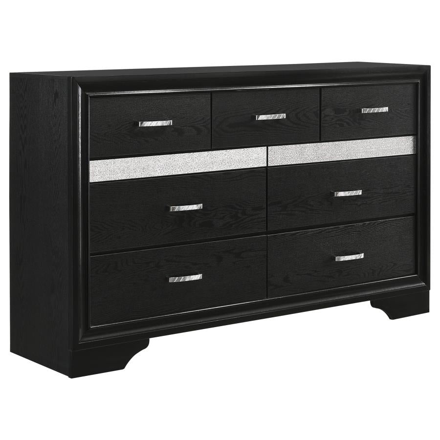 Miranda Black Twin Bed 3 Pc Set