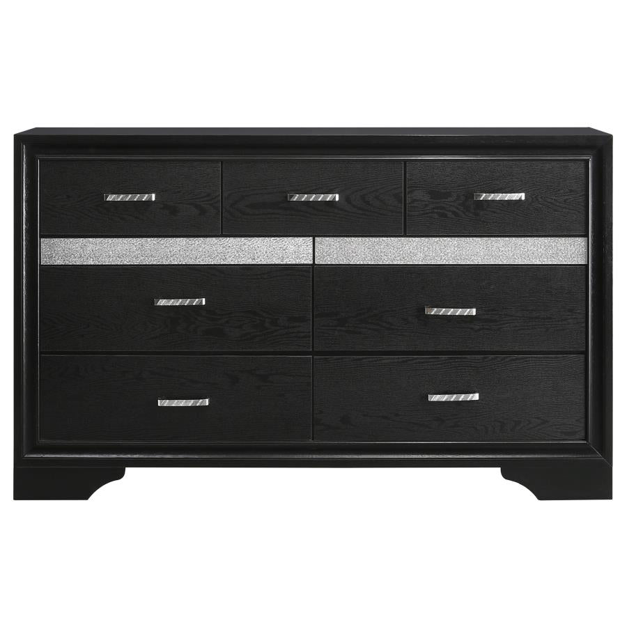 Miranda Black Twin Bed 3 Pc Set