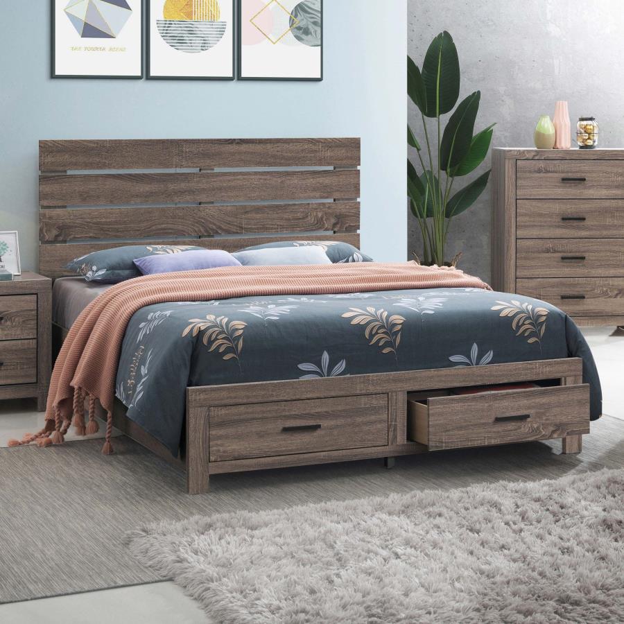 Brantford Brown Queen Storage Bed