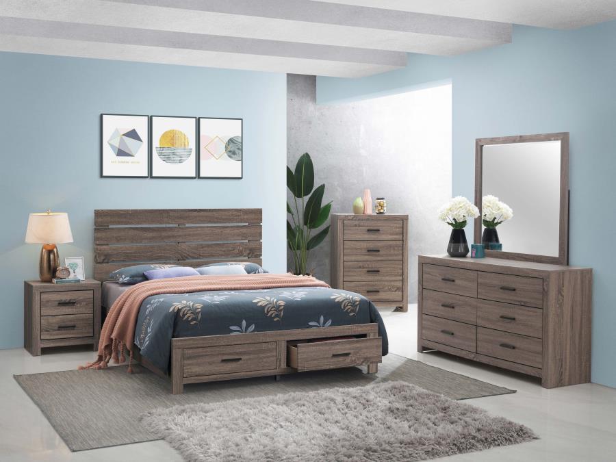 Brantford Brown Queen Storage Bed