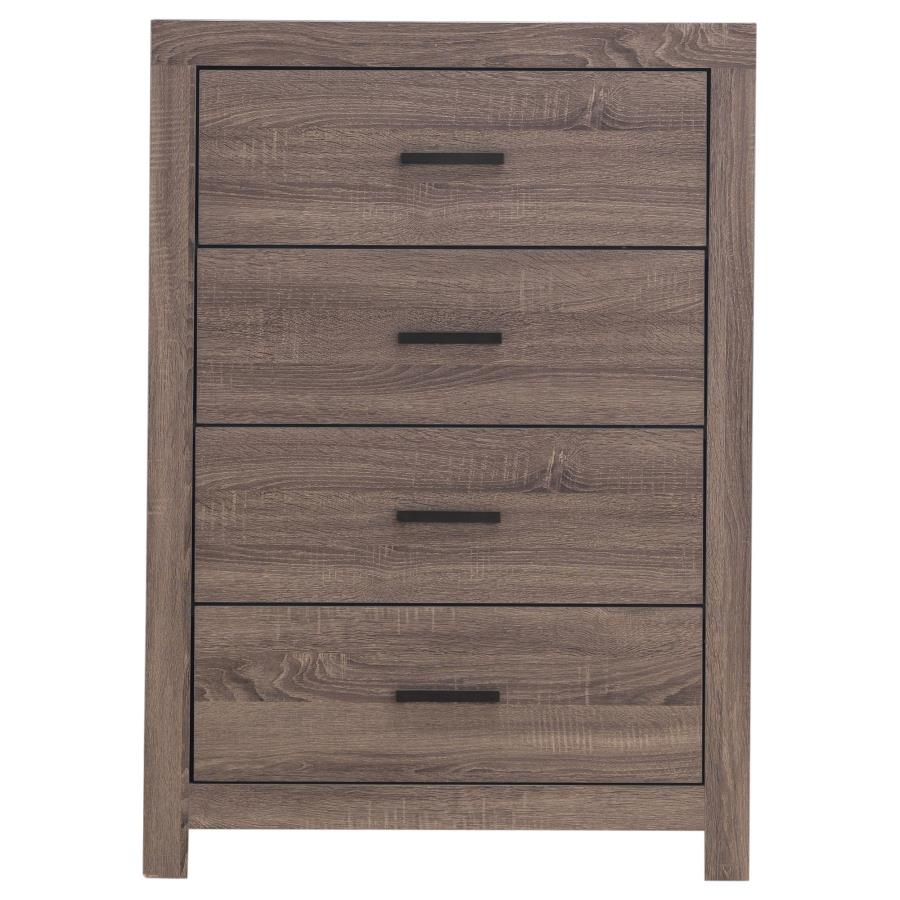 Brantford Brown Queen Bed 5 Pc Set