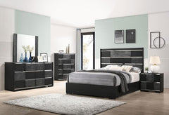 Blacktoft Black Eastern King Bed 4 Pc Set