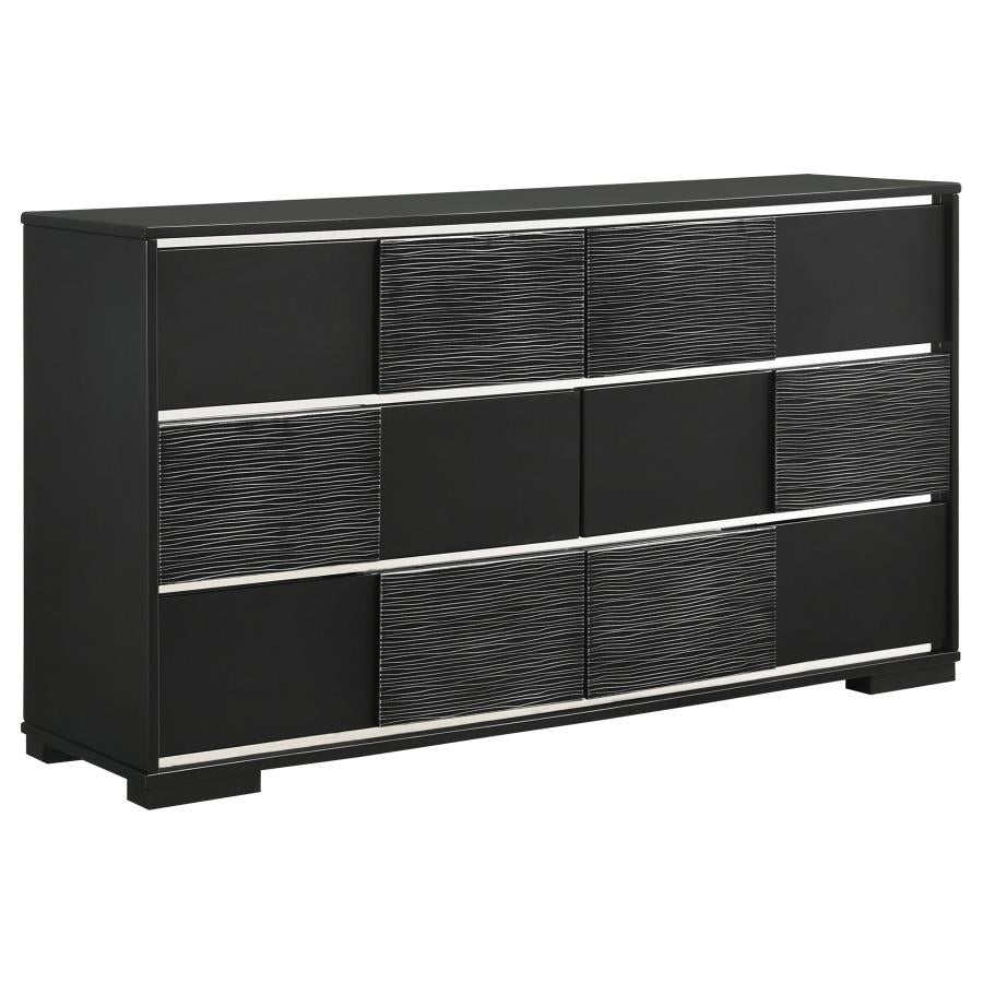 Blacktoft Black Eastern King Bed 4 Pc Set