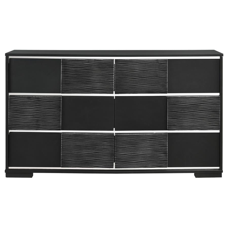 Blacktoft Black Eastern King Bed 4 Pc Set
