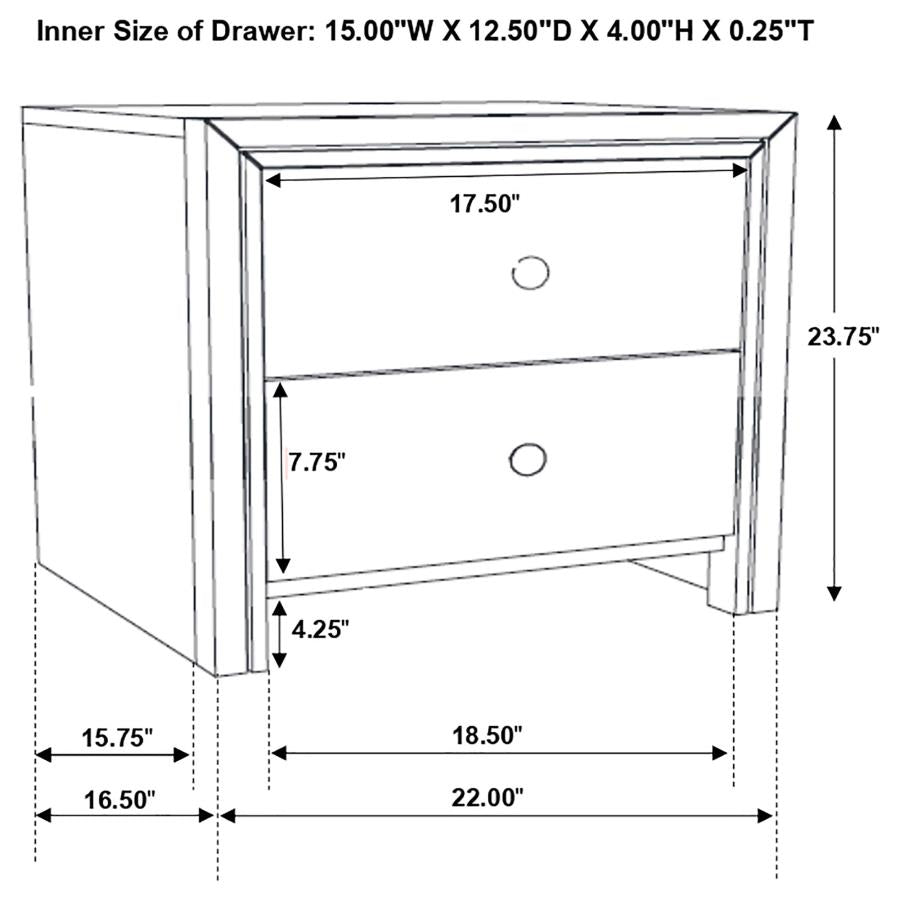 Serenity Grey Nightstand
