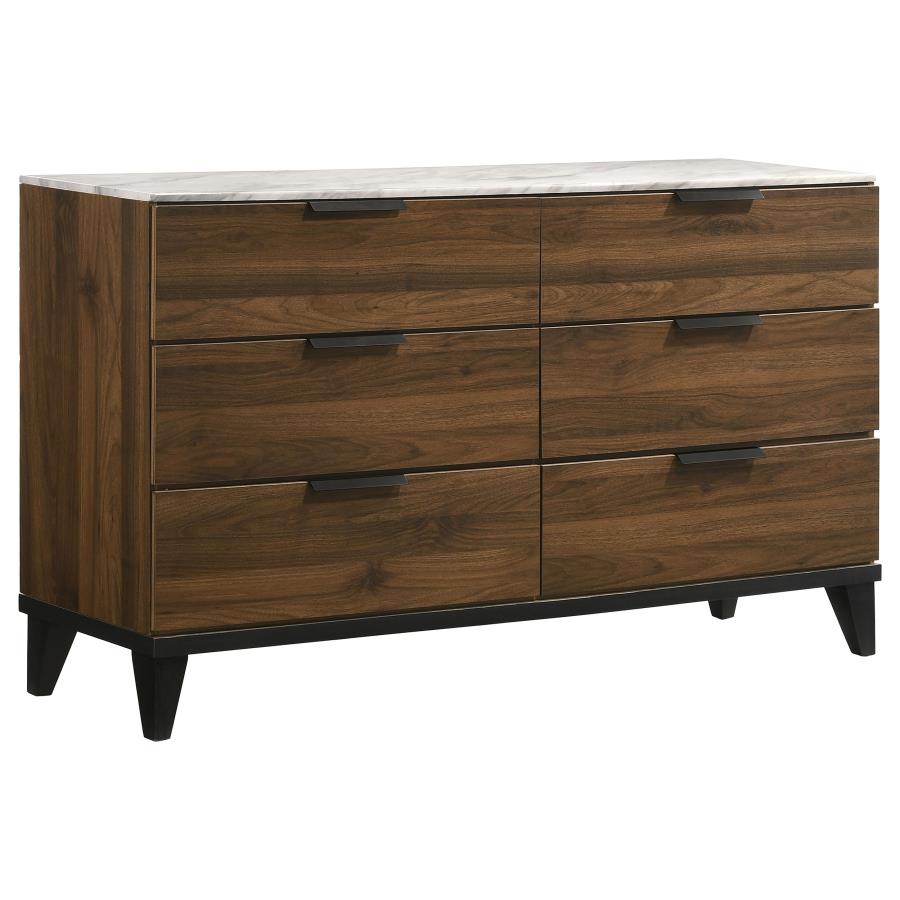 Mays Brown Eastern King Bed 5 Pc Set
